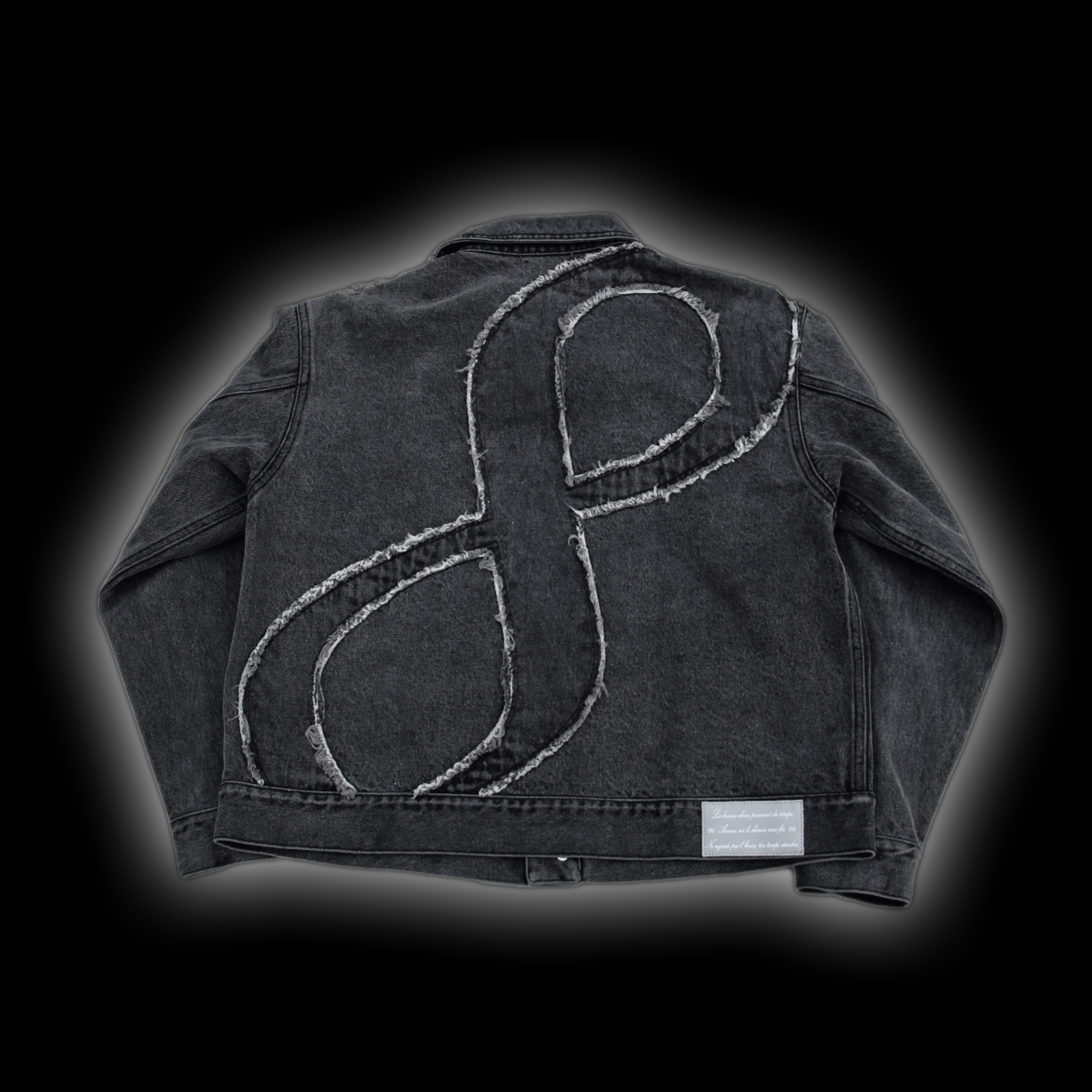 VESTE EN JEAN NOIR (PRÉCOMMANDE)