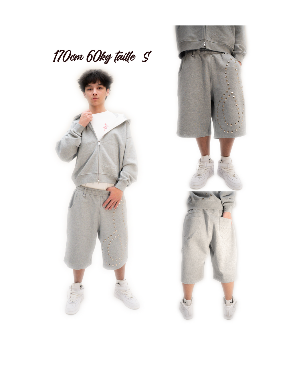 SHORT GRIS