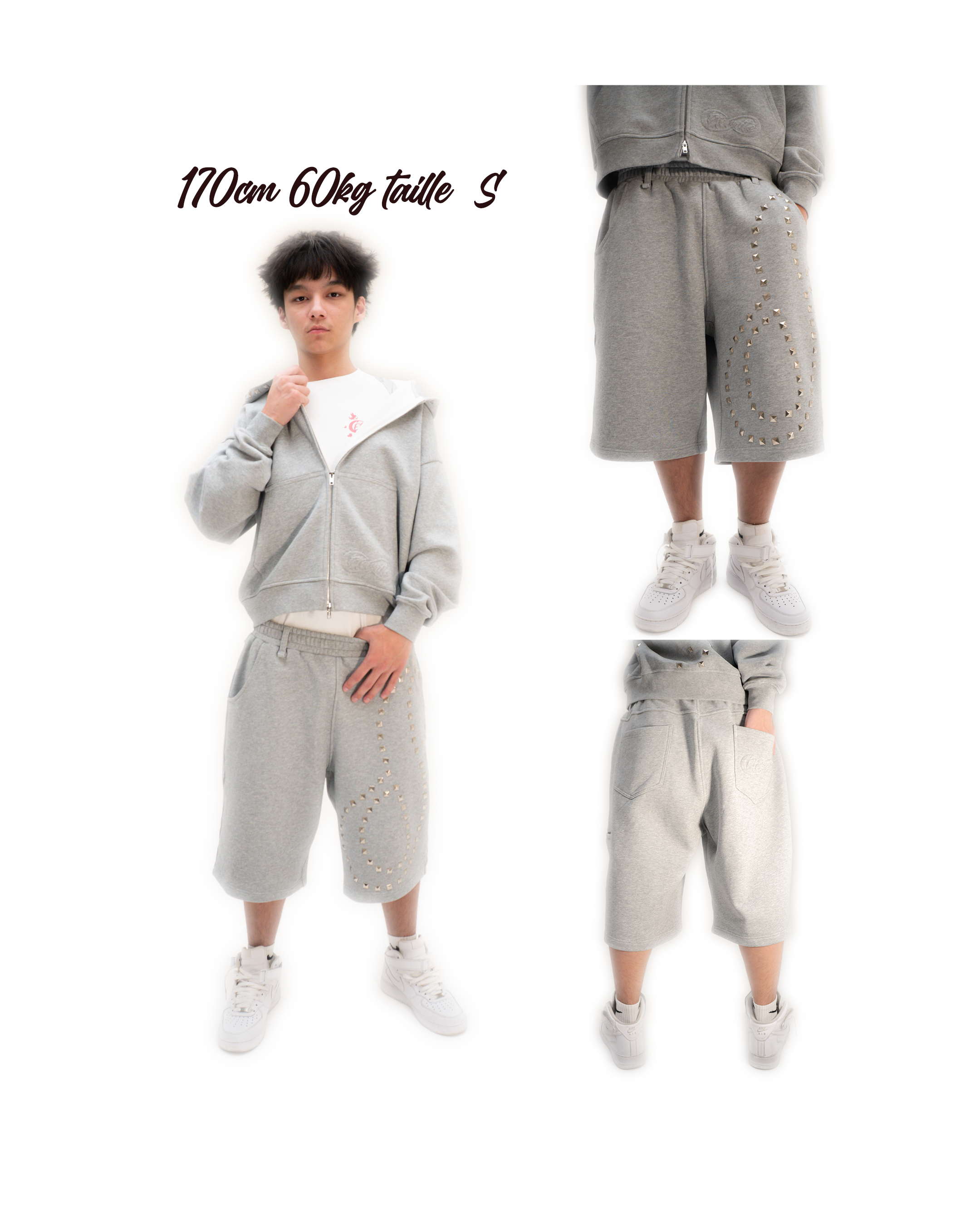 SHORT GRIS